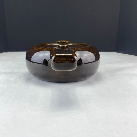 Vintage MCM Russel Wright Handled Bean Pot 2Q Brown - Picture 2 of 12